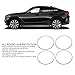 Tissting 18 Inch Wheel Rim Protectors, 2PCS Black ABS Hub Guards for Cars - Universal Anti-Scratch Protection, Self-Adhesive Installation for 18-Inch/45.72cm Wheel Rims with 7mm+ Width