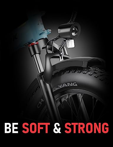 Hipeak Bona Electric Bike For Adults, Ebike 750W/48V/15Ah, 20" X 4.0" Fat Tire Electric Bike Folding With Removable Battery, Step-Over Folding Adult Electric Bicycles Dual Shock Absorber #TOP5