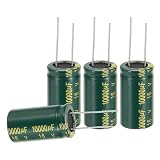 QUARKZMAN 6 Stück Elektrolytkondensator Hochfrequenz 10000UF 16V Mit Aluminium Radial Anschlüssen 16 x 30mm Hoher Rippelstrom Niedrige Impedanz
