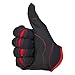 Biltwell GL-LRG-BK-RD Moto Gloves (Black/Red, Large)
