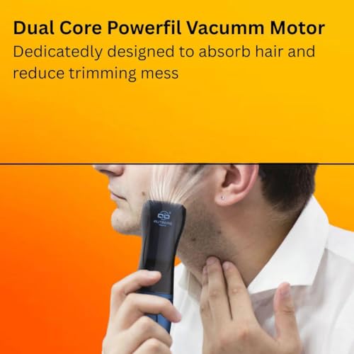 Image of Aspira Hair Trimmer With Automatic Suction Technology | Vacuum Technology | No Noise | Rounded Blade | USB Type C, Charging Indicator