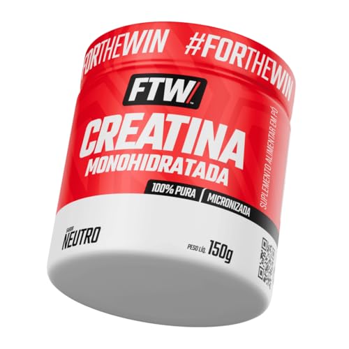FTW Creatina Monohidratada 100% Pura – Explosão de Energia – Pote 150g