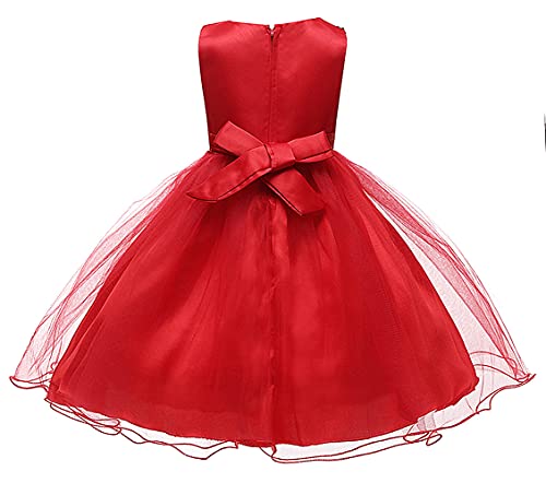 Flower Girls Sequin Party Dress Mesh Tulle Pageant Lace Ball Gown Prom2