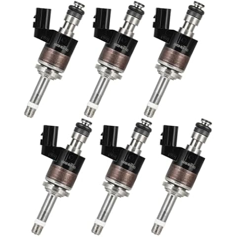 6 Holes ANGLEWIDE Fuel Injector Automotive engine Compatible with 2018-2019 for Honda Odyssey,2016-2020 for Honda Pilot,2017-2019 for Honda Ridgeline FJ1372 / 16010-RLV-315 6Pcs Fuel Injectors Cover