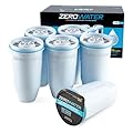 Culligan ZeroWater Official Replacement Filter - 5-Stage 0 TDS Filter Replacement - System IAPMO Certified to Reduce Lead, Chromium, and PFOA/PFOS, 6-Pack