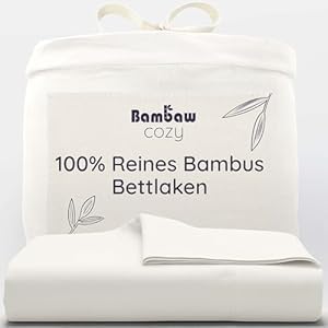 Bambaw Bambus Bettlaken Elfenbein 180x290 cm