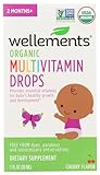 Wellements Organic Multivitamin Baby Drops, Gluten Free, 1 Fluid Ounces (Pack of 3)