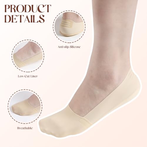Image of Forbidden Road No Show Socks Non Slip Low Cut Invisible Socks for Women