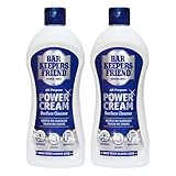 Bar Keepers Friend Power Cream 2x350ml - All Purpose Surface Cleaner - Gentle on Surfaces, Tough on Stains - Perfect to use in Bathrooms, Kitchens and Cookware