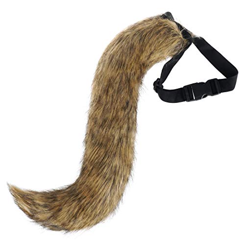 CoolChange Coda Fatta di Pelo Finto per Cosplay/Costumi, Colore: Marrone