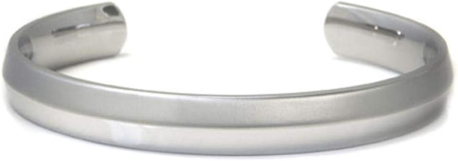 Titanium 10MM Knife Edge Finish Cuff Bangle