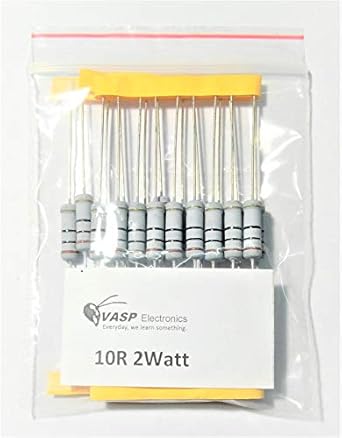 Vasp Electronics 10R 10ohm Resistor 1 Watt Fusible - Pack of 10