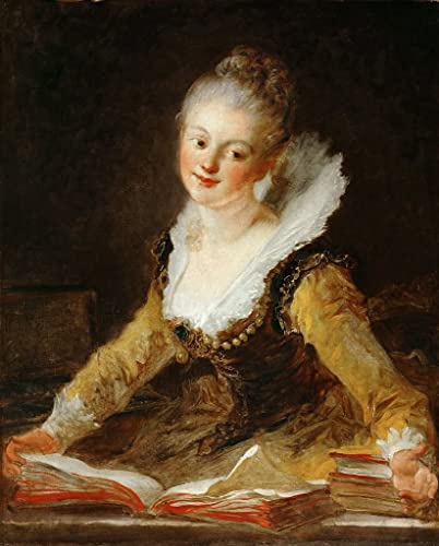 Lienzo de Jean Honoré Fragonard L'Étude de 60x90cm, imagen artística para regalo