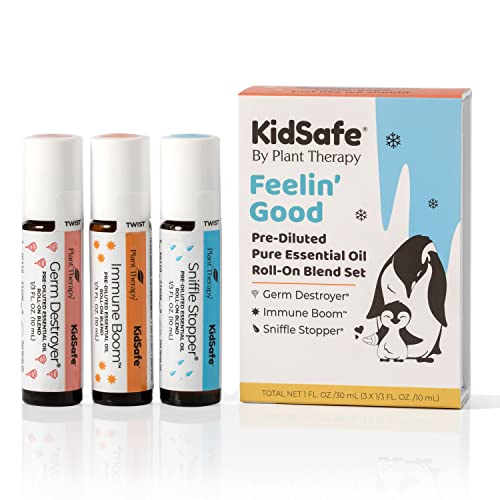 Image of Plant Therapy KidSafe Wellness Roll-On Sampler Set