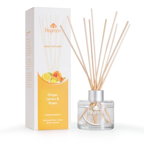 Difusor de Varillas Biogreen Ginger, Lemon & Roses 100 ml miniatura 1