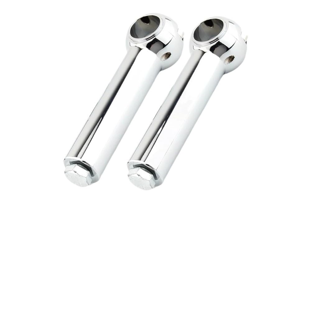 Rehausse guidon chrome 2 pouces avec fixations robustes pour moto 25mm