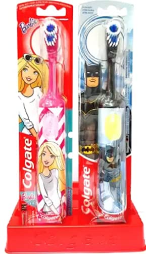 Colgate Kid Powered Toothbrush Barbie & Batman Combo Pack Electri...