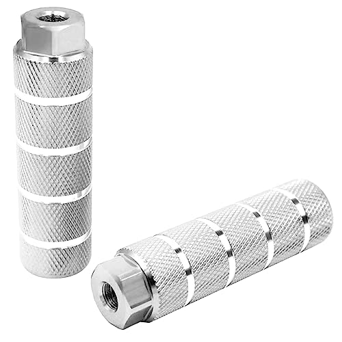 Mllepjdh Bicycle Clamps Aluminum Alloy Non-Slip for Mountain Cycling Rear Stakes for 3/8 Inch Axles 26T Bicycle Pegs, Silver