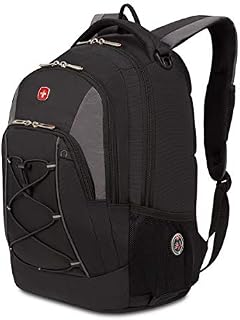 Swiss Gear Bungee Backpack, Black/Grey, One Size