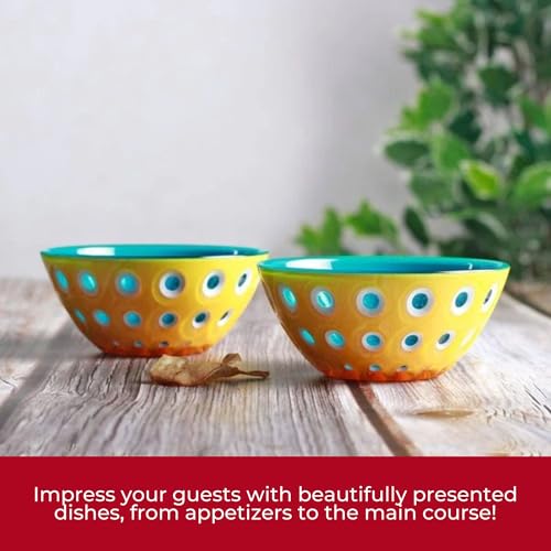 Bowl Le Murrine M 20x9 cm Amarillo/Blanco/Acuamarina miniatura 6