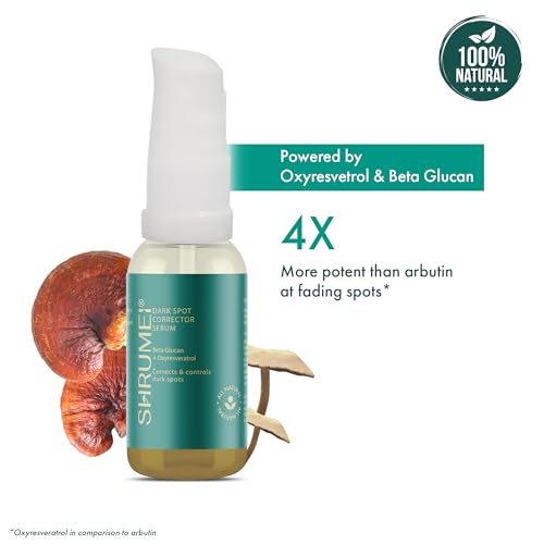 Image of Dark Spot Corrector Serum for Pigmentation & Dark Spots | Oxyresveratrol + Mushroom Actives | Brightening & Even Skin Tone Serum for Face, Non-Irritating Formula, 10ml
