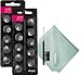 Oticon MiniFit Single Vent Bass Domes (Medium 8mm) Bundled with Puget SoundLabs Hearing Aid Cleaning Brush, Vent Cleaning Tool, and Microfiber Cleaning Cloth Kit (2 Packs) (20 Domes)