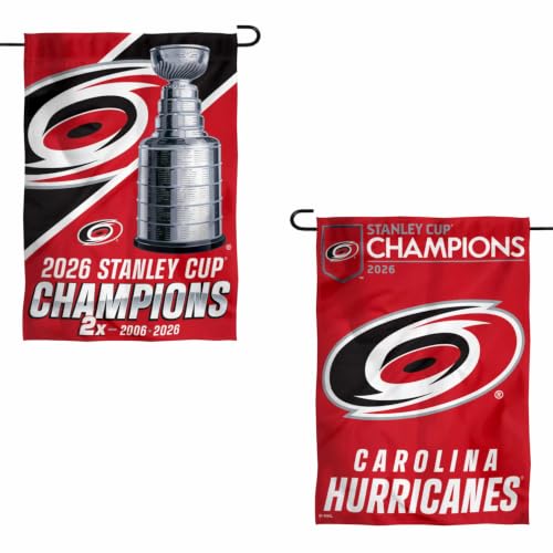 Carolina Hurricanes 2026 Stanley Cup Champions Double Sided Garden Banner Flag