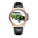 KOMPAKTE GRÖßE:Gehäusedurchmesser: 46 mm,Höhe: 10 mm,Armband:Länge: 25 mm,Breite: 22 mm.Durch diese tolle Größe ist die Uhr absolut alltags tauglich-Gewicht: 111 Gramm.
