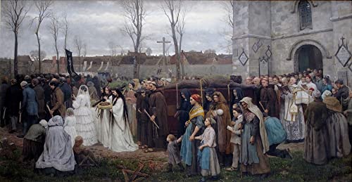 Tableau Jules Breton déco de chambre élégante 60x90cm