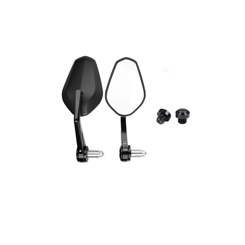 motos Miroir vélo Rétroviseur Guidon Moto 7/8'' 22 Mm, Rétroviseur D'extrémité Guidon Pour CB1000R CB650 CB500F, Accessoires Moto(Bundle2)