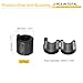 uxcell 2 Pcs Ferrite Filter Ring Core RFI EMI Noise Suppression Cable Clip ID 24mm 0.94Inch with Ears for Electronic Devices, Industry, Black