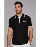 Hugo Boss Mens Paddy Moisture Manager Pro Edition Polo Shirt 50249000 (Black, Medium)