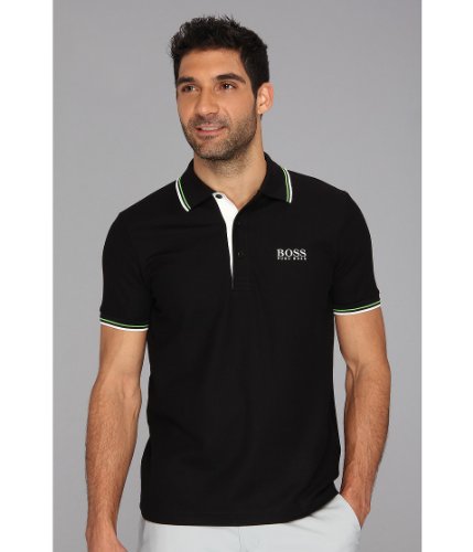Hugo Boss Mens Paddy Moisture Manager Pro Edition Polo Shirt 50249000 (Black, Medium) #TOP22