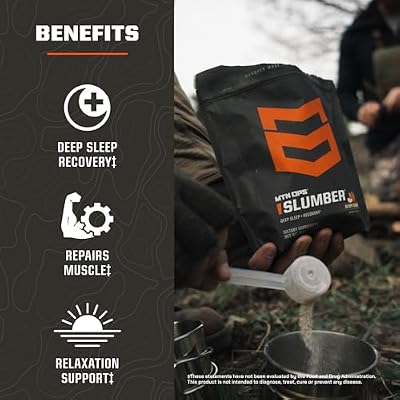 MTN OPS Slumber Sleep Aid for Muscle Recovery & Deep Sleep, Sleepy Cider Sleep Support Powder Drink Mix, 30 Servings