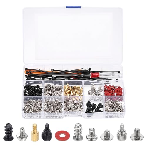 Vis de ventilateur PC contre les vibrations, kit 332 pièces pour réparer les bruits du boîtier