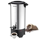 VEVOR Percolateur à Café 7,4 L 50 Tasses Distributeur...