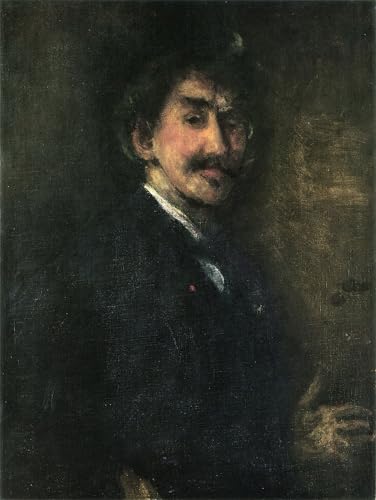 Autoportrait or et marron Abbott Mcneill Whistler pour grand tableau