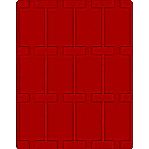 Plantilla de Terciopelo en Color Rojo 2170E LINDNER Almohadilla para Cajones