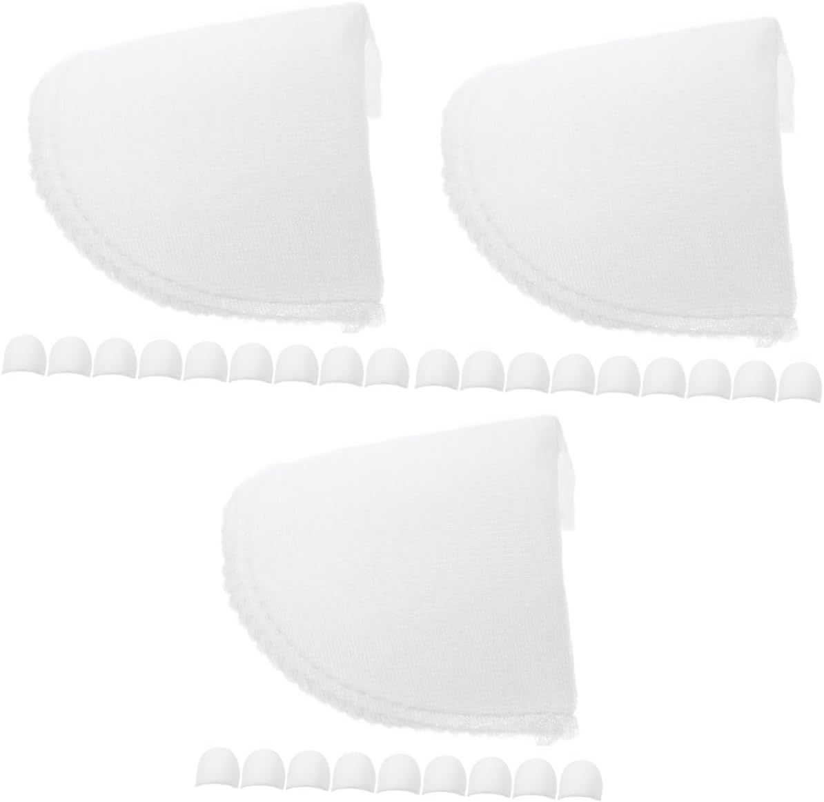 STOBOK 3sets Shoulder Pad for Women Blazer Clothing Sewing Sponge Pads Comfortable Easy to Use 20pair*3