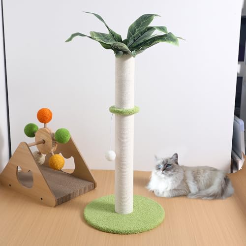 Rascador vertical para gatos con cuerda de sisal miniatura 6
