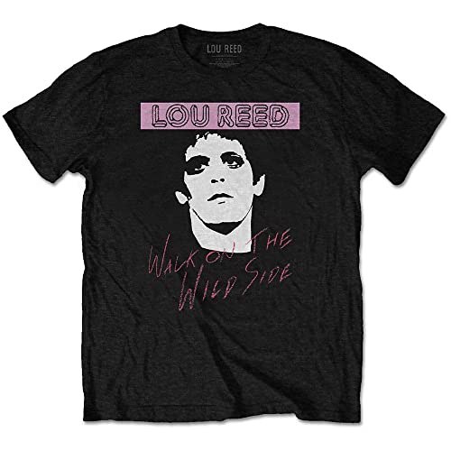 Lou Reed T Shirt Walk On The Wild Side Nouveau Officiel Homme Noir Size XL