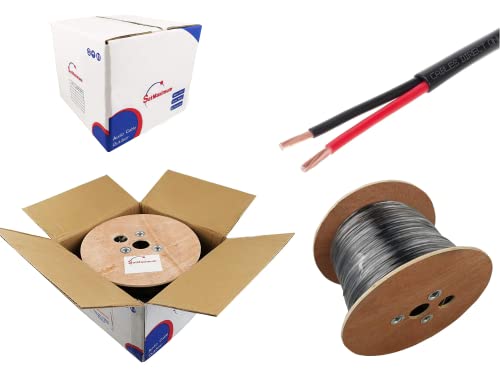 Outdoor Alarm Cable Wire, 500 ft, 22 AWG, Solid, UV, Direct Burial