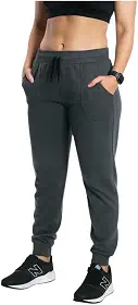 Calça Moletom Feminina Jogger Flanelada Com Bolso