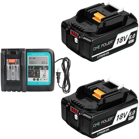 Amazon.co.jp: 18v バッテリー 充電器セット18v 6.0Ahバッテリー  