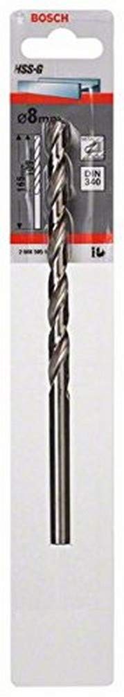 Bosch Professional 1x HSS-G Metal Drill Bit (for metal, Ø 8 mm, Robust Line, Accessory Drill Driver)
