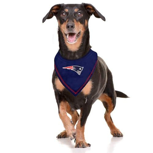 image for Pets First NFL New England Patriots TIE Dog Bandana, Small/Medium. Ult