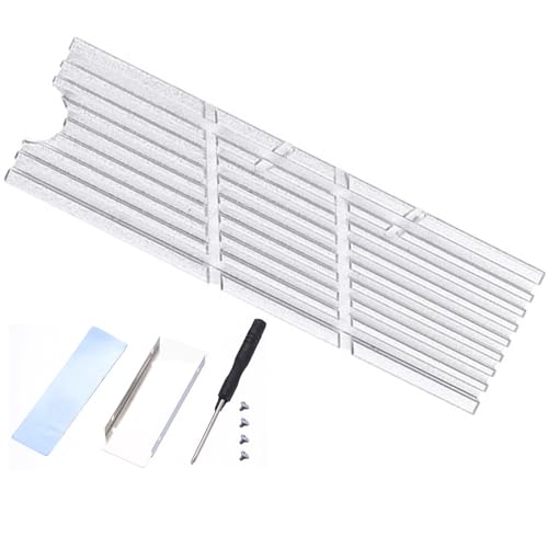 Slimbly 2280 NVME Reale DISPOTTO CARME Disk DISCIFICATORE ALLUMINUM Alluminio con Pad TERMALLI per Installazione del Gamers Migliore MIGLIE