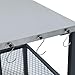 TAINO NETIS Grillwagen Grilltisch Rollwagen Grillständer klein mit Rollen Outdoor Balkon Garten Terrasse Schwarz