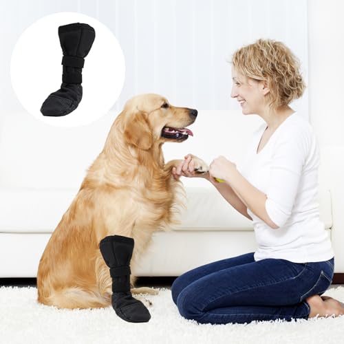 Dog Paws Recovery Shoe,Hundeschuhe Pfotenschutz Outdoor,rutschfeste Hundesocken,Haustierwunden Verhindern Lecken,Verband Hund Pfotenschutz,Leckchutz Hund Pfote,Geeignet für postoperative Genesung (XL)