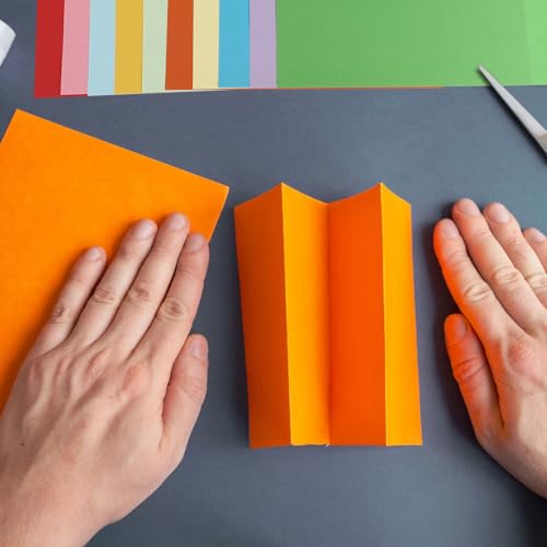 SHINEOFI 100 Folhas De Papel Artesanal Folhas De Papel De Construção Papel Estacionário Cesta De Pás